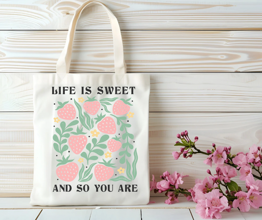 Life is beautiful tote bag
